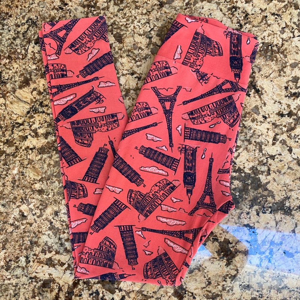 Lularoe RARE European Monuments Landmarks Leggings
